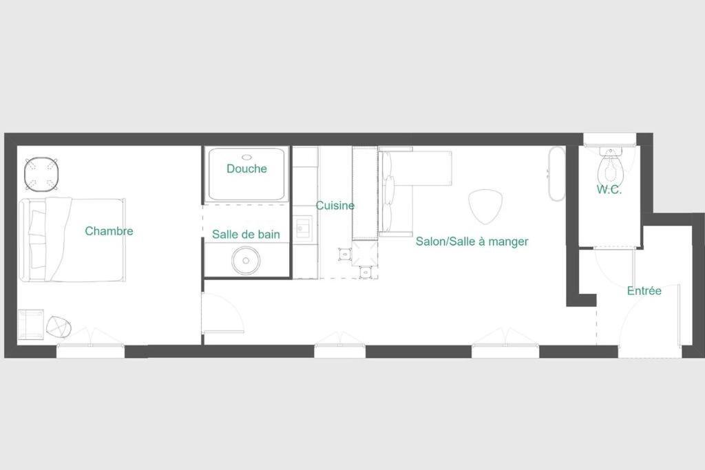 Appartement T2 Independant Au Coeur De La Ville Μπουρζ Εξωτερικό φωτογραφία